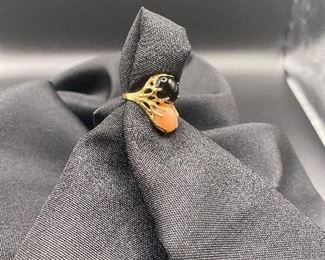 $195. Size 7. 14kt gold ring. 4.5 grams. 