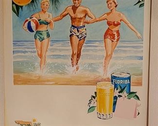 Original Will Graven advertisement for Florida orange juice