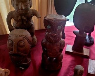 African wood carved figures