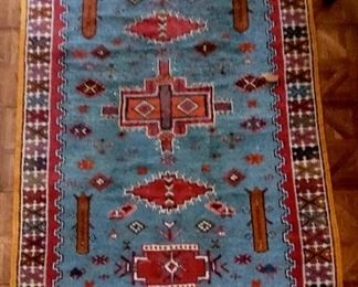 Handmade woven wool Persian rug