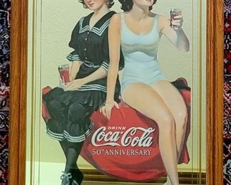 Coke advertising mirror