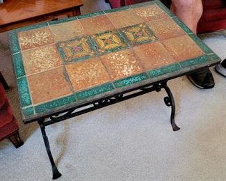 1920's  tile top table