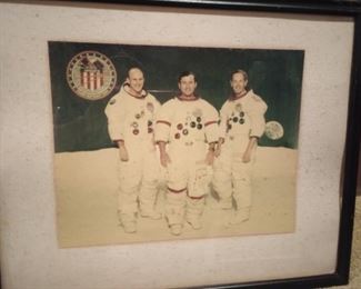 Apollo 16 Crew signed from Charlie's collection.