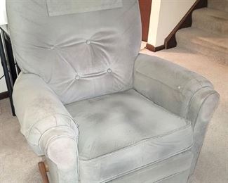 Small recliner. Text Gail at 630-432-0926 for prices and to purchase now