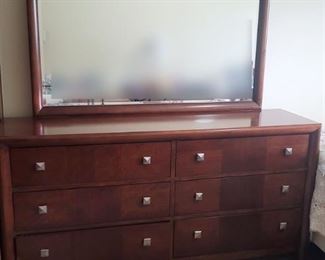JC Penney dresser, queen bed and matching nightstand. Text Gail at 630-432-0926 for prices and to purchase now