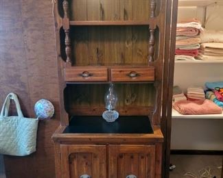 Young - Hinkle cabinet with hutch, matching dresser with mirror. Text Gail at 630-432-0926 for prices and to purchase now