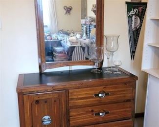 Young - Hinkle dresser with mirror, matching cabinet with hutch. Text Gail at 630-432-0926 for prices and to purchase now