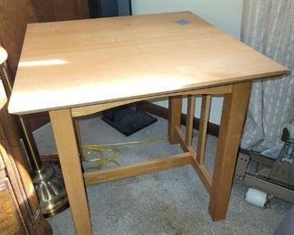 Mission style end table