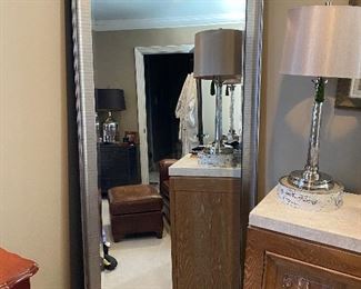 Lot #13 $150 Floor beveled mirror $150. 36” x 78”