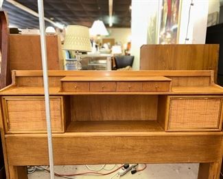 Mid Century Modern West Michigan Furniture Company Bookcase Headboard "North Sea Collection" Paul McCobb Style Matching Dresser available.