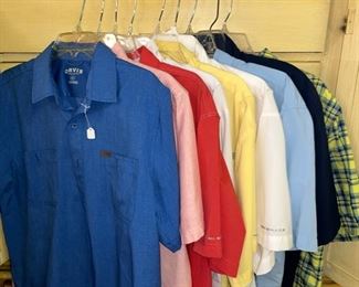 Men's Columbia, Orvis, Field and Stream Shirts.  Some Medium and Some Large.  Very Good Condition.