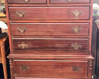 Mid Century Modern Chest - 7 Drawers - All  Wood