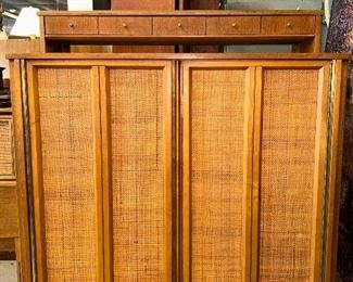 Mid Century Modern cabinet/highboy dresser by West Michigan Furniture Co. "North Sea Collection"