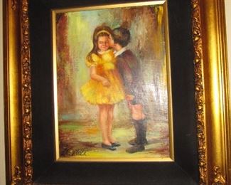 Sweet painting "First Kiss"