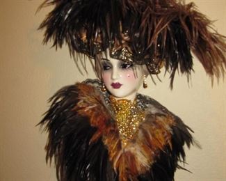 Elegant Unique Creation porcelain lady - signed and numbered 