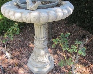 Bird Bath, heavy resin