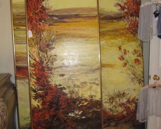 Triptych by listed artist Patrick Ryan