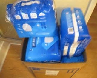 Adult underwear and cleaning wipes