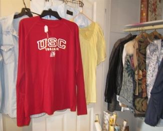 USC collectibles, 1990's vintage snap close denim levi shirt
