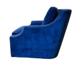 $1080 USD      Norwalk Custom Renee Blue Sloped Arm 360 Swivel Chair TH154-12     Description: Designer details such as dramatic sloped scoop arms, a graceful curved back and generously tapered square legs characterize Renee. Equally gorgeous and functional with its 360 degree swivel. 
Dimensions: 31 x 42 x 37"H 
Seat: 21W | 24D | 20H
Arm: 24H
Condition: New - Interior Design Studio Floor Sample
Local pick up Lake Oswego, OR.  Showroom with main floor access.  Contact us for shipper suggestions.      https://goodbyhello.com/products/copy-of-surfside-wing-chair-thd-11?_pos=11&_sid=f9cbd366d&_ss=r