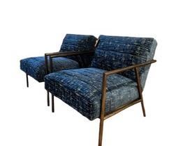 $1080 USD      Norwalk Custom Lansing Metal Framed Blue Upholstered Chair TH154-10      Description:  This is for ONE chair.  We have two available.  The clean lines of the Lansing with the metal frame and upholstered seat are a perfect for modern to transitional style.  The custom upholstery adds a perfect pop of color and texture that adds interest and dimension to any room.  
Dimensions: 39 x 34 x 33"H 
Seat: W26, D24, H20
Arm Height: 26
Condition: New - Interior Design Studio Floor Sample
Local pick up Lake Oswego, OR.  Showroom with main floor access.  Contact us for shipper suggestions.      https://goodbyhello.com/products/copy-of-norwalk-merritt-sofa-thd-09?_pos=6&_sid=f9cbd366d&_ss=r