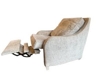 $3250 USD      Norwalk Aiken Recliner Chair w/Rolled Track Arm Nail Head Trim TH154-18      Description:  A carefully proportioned silhouette with an updated rolled track arm. Its distinguishing features include a unique arm that flows seamlessly into its high back rail that is accented with dual decorative nail head trim. It's deep, comfortable seat and high supportive back make Aiken an especially suitable option for casual seating in the family room of great room. Internal mechanics so the footprint of the chair does not change when it reclines, no need to pull it out from the !
Condition: New - Interior Design Studio Floor Sample
Dimensions:  35 x 40 x 42"H 
Seat  W24, D20, H21
Arm Height 25
Local pick up Lake Oswego, OR.  Showroom with main floor access. Please contact us for shipper suggestions.      https://goodbyhello.com/products/copy-of-norwalk-abree-two-sided-sofa-thd-17?_pos=13&_sid=f9cbd366d&_ss=r