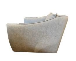 $870 USD       Bernhardt Jolie 360 Swivel Chair in Grey Flannel TH154-14      Description:  Relaxation meets sophisticated European styling. The Jolie offers a lot of look, with her flange edged arm and low, deep seat, this chair is the ultimate in comfort and comes standard with a superior plush cushion. Featured in a warm greige body cloth and accented with a pair of linen flange pillows and a second pair in a neutral, transitional damask pattern. Swivel chair. Low European-style seating. Exposed wood legs.
Condition: New - Interior Design Studio Floor Sample
Dimensions: W 36" / D 38" / H 32.5" / 95 lb.
Local pick up Lake Oswego, OR.  Showroom with main floor access. Contact us for shipper suggestions.      https://goodbyhello.com/products/copy-of-norwalk-hexagon-ottoman-thd-13?_pos=5&_sid=f9cbd366d&_ss=r