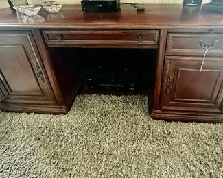 Solid wood writing desk