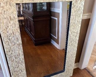 Large mother of pearl like mirror