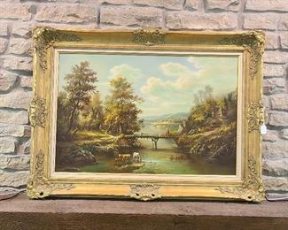 Beautiful Country Scene by  Muller