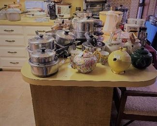 Kitchen Pots and Pans / Tea Pots