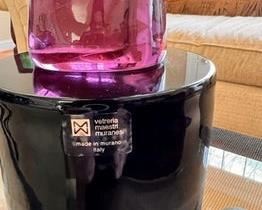 $2000 USD      Italian Modernist Head Murano Glass Sculpture Sergio Rossi MK144-27     Description: A dynamic "very expressive" mouth blown sculpture in amethyst Murano glass, on a round black opaline glass base, possibly by Maestro Sergio Rossi, circa 1990. 
Dimensions: 7 x 8 x 26.5"H
Condition: Excellent
Local Pick Up McLean VA.  Contact us for shipper suggestions.      https://goodbyhello.com/products/italian-modernist-head-glass-sculpture-by-sergio-rossi-mk144-27?_pos=4&_sid=dcf795ae1&_ss=r