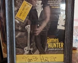 Signed James Hunter Poster