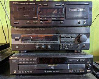 Yamaha Receiver and Cassette Deck
