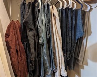 Assorted Jeans & Pants, 83W 30L and XL