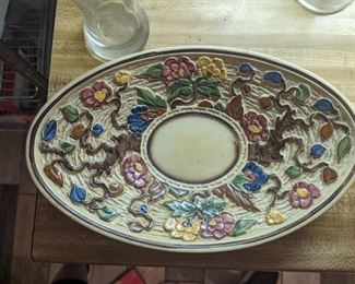 Indian Tree Hand Painted Plate