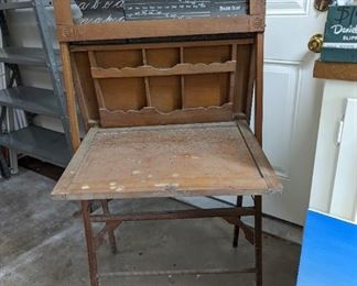 Vintage Easel School Desk