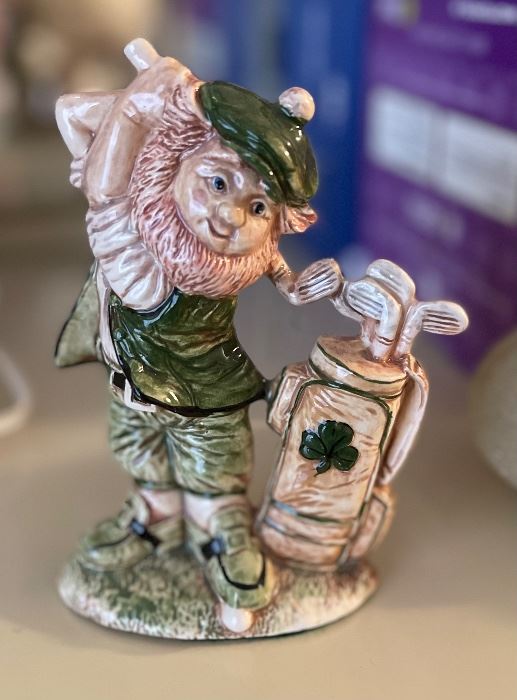 6” Leprechaun Golfer