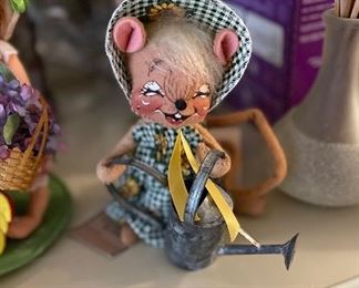 7” Country Girl Mouse Annalee Doll 1995