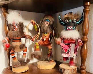 7” Kachinas
- Clown by Long
- Black Natasha by D L Navajo
- Hoop by Long