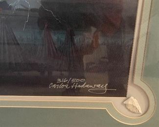 Carlos Hadaway lithograph 
Chief Thunderhead 316  / 500