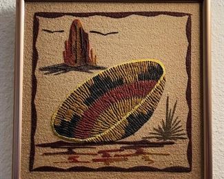 8” x 8” sand painting 
Indian Bowl by Lee