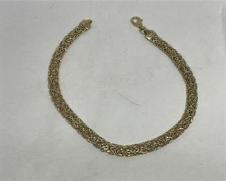 Lot 1 17 Bid(s)
14K Gold Bracelet - AK14KT Turkey - 6.58g