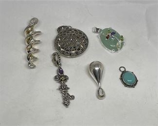 Lot 11 6 Bid(s)
Six Sterling Pendants
