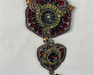 Lot 18 5 Bid(s)
Heidi Daus "Spectacular Eye" Brooch 4.25"'