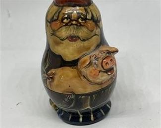 Lot 82 3 Bid(s)
Handcrafted Family Nesting dolls 3"