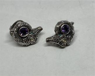 Lot 133 3 Bid(s)
14K/Sterling Earrings 11.3g