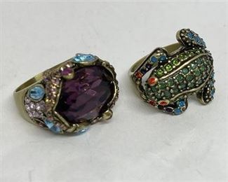 Lot 141 9 Bid(s)
2 Heidi Daus Rings