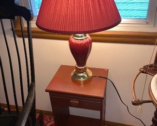 Side table and lamp 