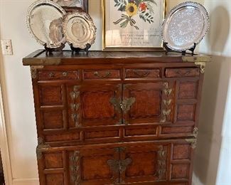 Early 20th c. Korean Elm wood Tansu chest - 2 pc